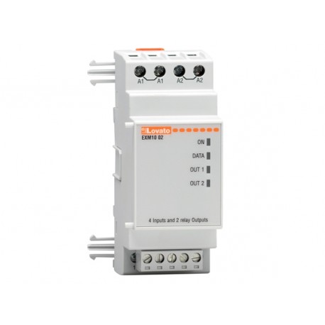 EXM1002 - EXM1002 LOVATO EXPANSION MODULE EXM SERIES FOR MODULAR PRODUCTS, 4 OPTO-ISOLATED DIGITAL INPUTS AND 2 RELAY ..