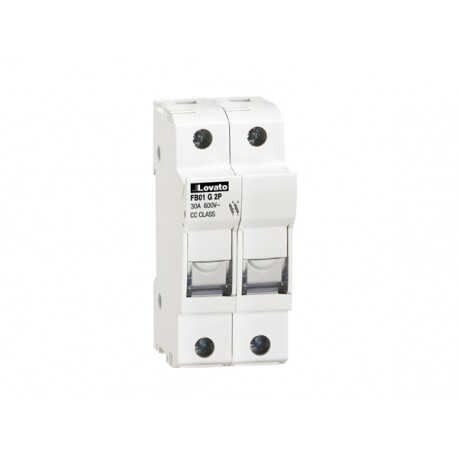 FB01G2P - FB01G2P LOVATO FUSE HOLDER UL CERTIFIED FOR CLASS CC FUSES FOR NORTH AMERICAN MARKET, FOR 10X38MM FUSES. 30A..