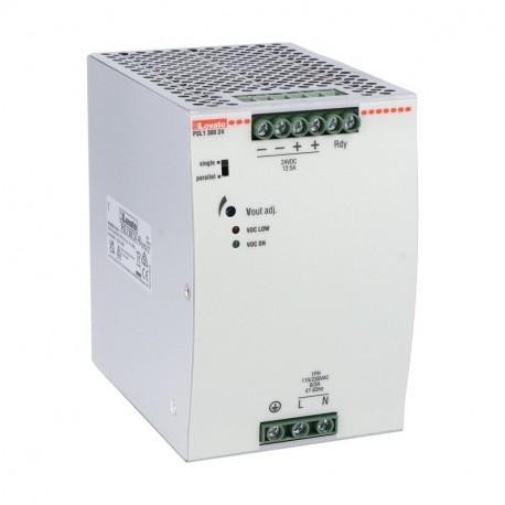 PSL130048 - PSL130048 LOVATO DIN RAIL SWITCHING POWER SUPPLY, SINGLE PHASE. 48VDC, 6.25A / 300W