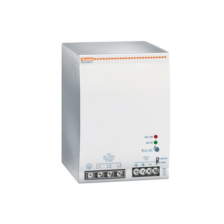 PSL324048 - PSL324048 LOVATO DIN RAIL SWITCHING POWER SUPPLY, THREE PHASE. 48VDC, 5A / 240W