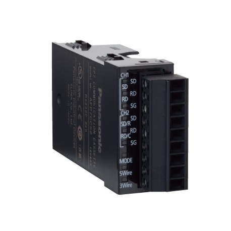 AFP7CCS2 - AFP7CCS2 PANASONIC FP7 Serial COM cassette with 2 x RS232 (3 pin) or 1 x RS232 (5 pin), screw terminal