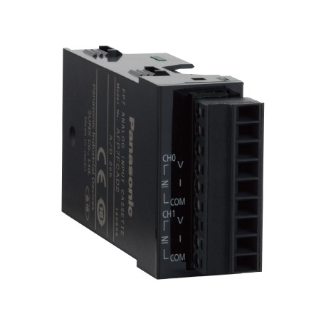 AFP7FCAD2 - AFP7FCAD2 PANASONIC FP7 analog input cassette, 2 inputs (0-10V / 0-5V / 0-20mA, 12-bit, 1ms/ch.)
