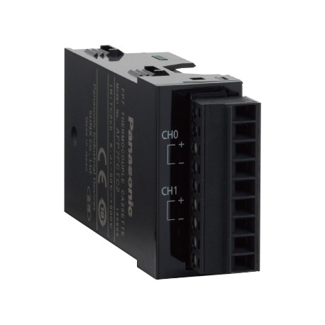 AFP7FCTC2 - AFP7FCTC2 PANASONIC FP7 thermocouple input cassette, 2 point thermocouple input, K/J type, -50°C to +500°C, ..