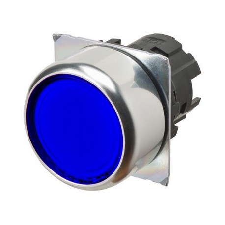 A22NZ-RNM-TAA - A22NZ-RNM-TAA 664995 A2270155G OMRON Press.22mm, shiny Metal, FLUSH, MOMENTANEO, Transp.BLUE LIGHTING