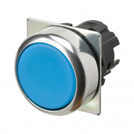 A22NZ-RNM-NAA - A22NZ-RNM-NAA 664996 A2270149B OMRON Press.22mm, shiny Metal, FLUSH, MOMENTANEO, Opaque BLUE