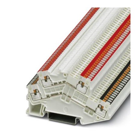 PTTBS 1,5/S WH/U-BK/O-RD - PTTBS 1,5/S WH/U-BK/O-RD 3214662 PHOENIX CONTACT Double-level terminal block