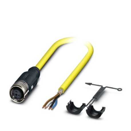 SAC-HZ-4P-10,0-542/M12FSSH BK - SAC-HZ-4P-10,0-542/M12FSSH BK 1409552 PHOENIX CONTACT Sensor/actuator cable
