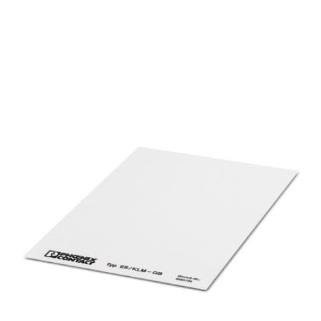 ES/KLM -GB - ES/KLM -GB 0805726 PHOENIX CONTACT Large sheet of labeling strips, perforated, DIN A4 format, for a marker o..
