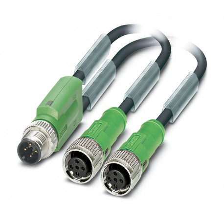 SAC-5P-Y/2X0,3-PUR/FS B PE SCO - SAC-5P-Y/2X0,3-PUR/FS B PE SCO 1544073 PHOENIX CONTACT Sensor/actuator cable