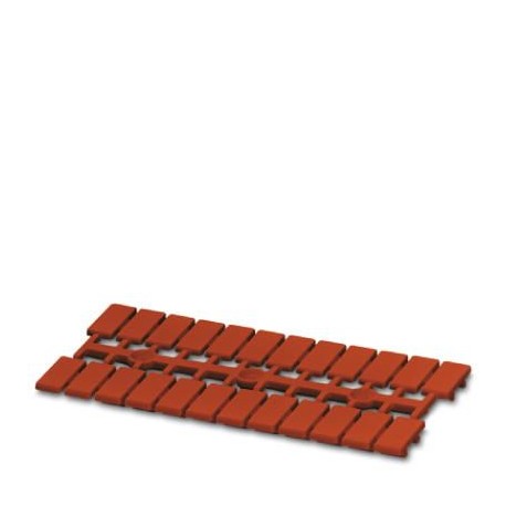 UM-TMF (5X10) RD - UM-TMF (5X10) RD 0833088 PHOENIX CONTACT Marker for terminal blocks, Strip, red, unlabeled, rotulable with: ..