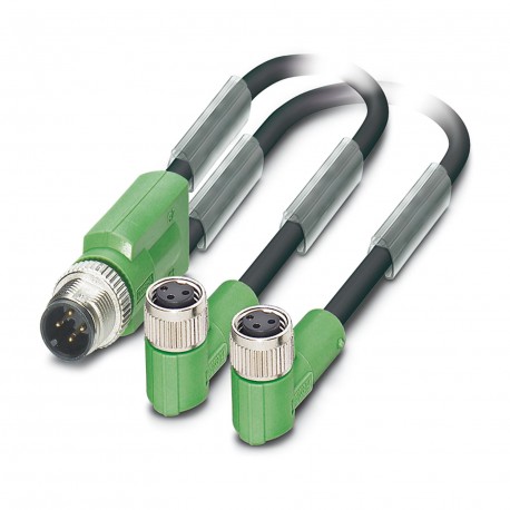 SAC-3P-M12Y/2X0,6-PUR/4P-M 8FR - SAC-3P-M12Y/2X0,6-PUR/4P-M 8FR 1526237 PHOENIX CONTACT Sensor/actuator cable