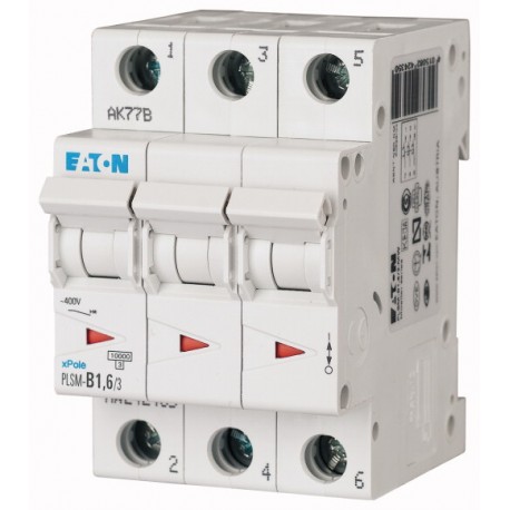 PLSM-D1,6/3-MW - PLSM-D1,6/3-MW 242484 EATON ELECTRIC Over current switch, 1, 6 A, 3 p, type D characteristic