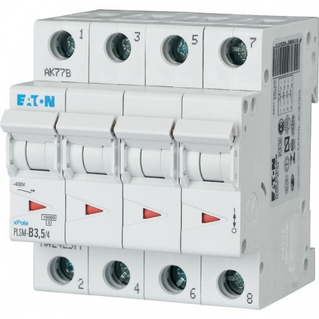 PLSM-B3,5/4-MW - PLSM-B3,5/4-MW 242577 EATON ELECTRIC Over current switch, 3, 5 A, 4 p, type B characteristic