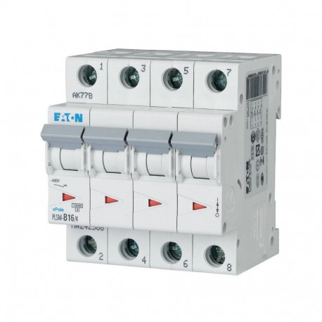 PLSM-B16/4-MW - PLSM-B16/4-MW 242586 Y7-242586 EATON ELECTRIC Over current switch, 16A, 4p, type B characteristic