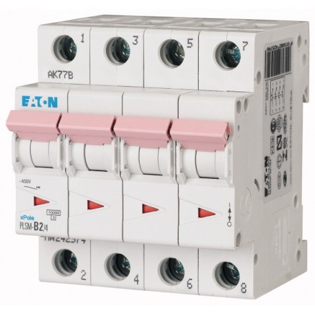 PLSM-C2/4-MW - PLSM-C2/4-MW 242600 0001609218 EATON ELECTRIC Over current switch, 2A, 4p, type C characteristic