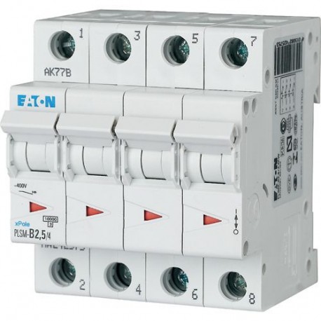 PLSM-C2,5/4-MW - PLSM-C2,5/4-MW 242601 EATON ELECTRIC Over current switch, 2, 5 A, 4 p, type C characteristic