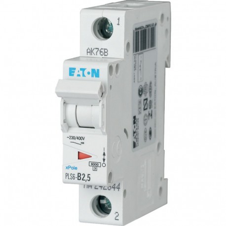 PLS6-B2,5-MW - PLS6-B2,5-MW 242644 EATON ELECTRIC Over current switch, 2, 5 A, 1p, type B characteristic