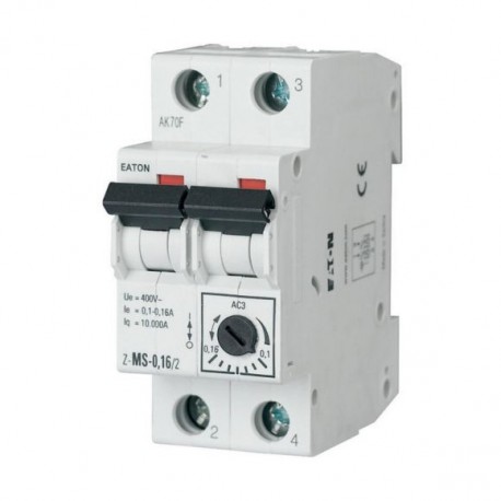 Z-MS-4,0/2 - Z-MS-4,0/2 248396 Y7-248396 EATON ELECTRIC Motor-Protective Circuit-Breakers, 2, 5-4 A, 2 p