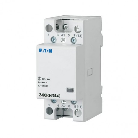 Z-SCH24/25-40 - Z-SCH24/25-40 248851 Y7-248851 EATON ELECTRIC Installation contactor, 24VAC/50Hz, 4N/O, 25A, 2HP