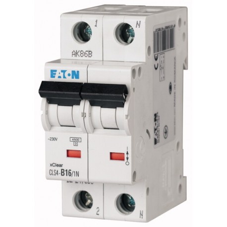 CLS4-C40/1N - CLS4-C40/1N 263710 EATON ELECTRIC Over current switch, 40A, 1pole+N, type C characteristic