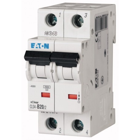 CLS4-C16/2 - CLS4-C16/2 263718 EATON ELECTRIC Over current switch, 16A, 2 p, type C characteristic