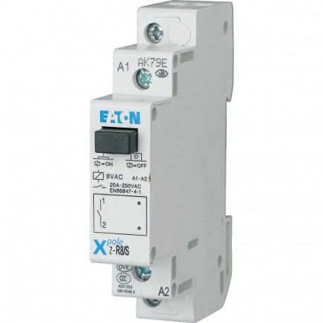 Z-R8/S - Z-R8/S 265164 EATON ELECTRIC Installation relay, 8VAC/50Hz, 1N/O, 20A, 1HP