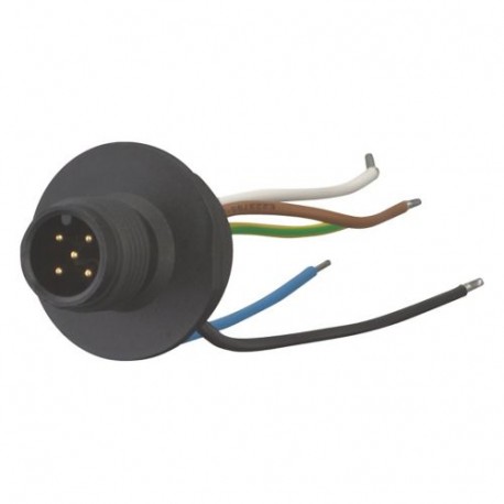 M12B - M12B 266136 Y7-266136 EATON ELECTRIC Panel plug M12, B-coded, +leadthrough, M20, IP66 x, 250 V, 4A