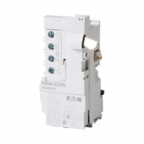 NZM4-XUHIV208-240AC - NZM4-XUHIV208-240AC 266221 Y7-266221 EATON ELECTRIC Undervoltage release, 208-240VAC, +2early N/O