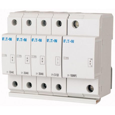 SPI-3+1 - SPI-3+1 267488 EATON ELECTRIC Surge arrester set, TN-S/TT set, 3+Npole