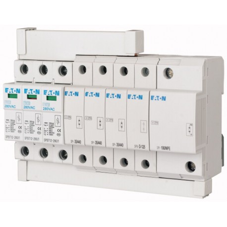 SP-B+C/3 - SP-B+C/3 267489 EATON ELECTRIC Surge arrester set, TN-C set, 3pole
