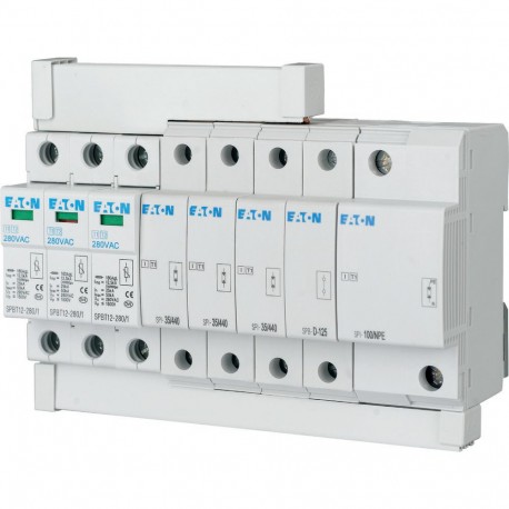 SP-B+C/3+1 - SP-B+C/3+1 267510 EATON ELECTRIC Surge arrester set, TN-S/TT set, 3+Npole