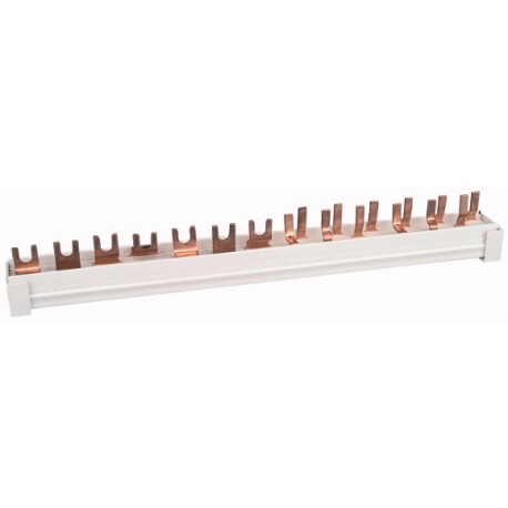 Z-GSV-10/1P+N/12-O - Z-GSV-10/1P+N/12-O 274402 Y7-274402 EATON ELECTRIC Phase busbar, 2-phases, 10qmm, fork connector+pin, 12SU