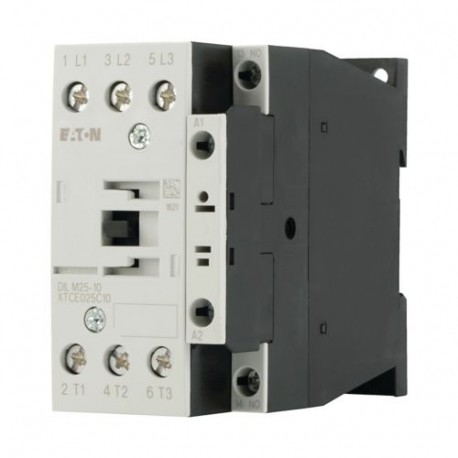DILM25-10(208V60HZ) - DILM25-10(208V60HZ) 277126 Y7-277126 EATON ELECTRIC Contactor, 3p+1N/O, 11kW/400V/AC3