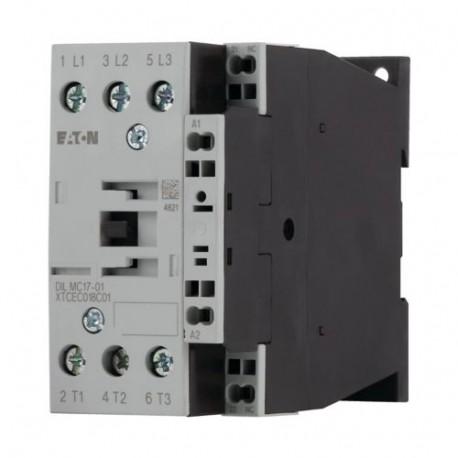 DILMC17-01(48V50HZ) - DILMC17-01(48V50HZ) 277601 XTCEC018C01Y EATON ELECTRIC Contactor, 3p+1N/C, 7.5kW/400V/AC3