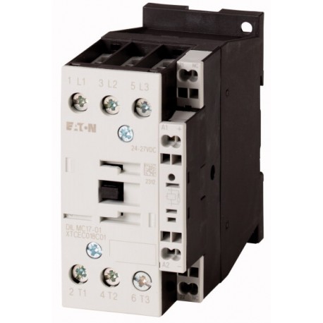 DILMC17-01(RDC24) - DILMC17-01(RDC24) 277625 XTCEC018C01TD EATON ELECTRIC Contactor, 3p+1N/C, 7.5kW/400V/AC3