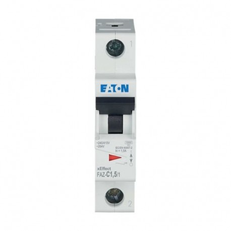 FAZ-C1,5/1 - FAZ-C1,5/1 278547 Y7-278547 EATON ELECTRIC Miniature circuit breaker (MCB), 1.5A, 1p, type C characteristic