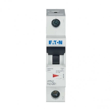 FAZ-C6/1 - FAZ-C6/1 278555 Y7-278555 EATON ELECTRIC Over current switch, 6A, 1p, C-Char, AC