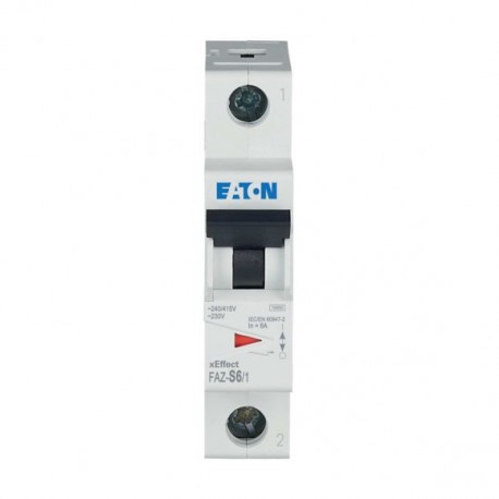 FAZ-S6/1 - FAZ-S6/1 278610 Y7-278610 EATON ELECTRIC Over current switch, 6A, 1p, S-Char, AC