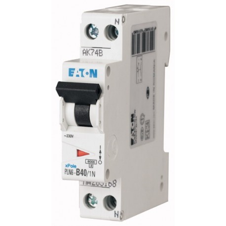 PLN6-C40/1N - PLN6-C40/1N 283030 EATON ELECTRIC Modular Switchgear Tertiary Xpole