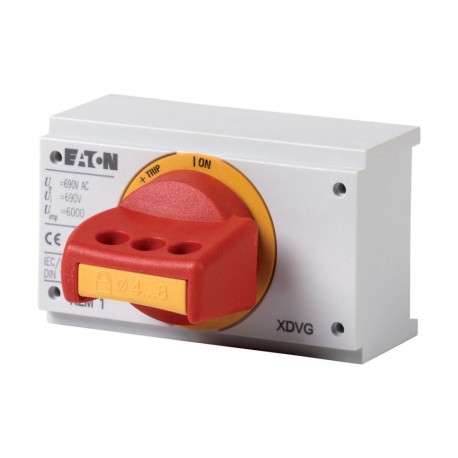 NZM1-XDVGR - NZM1-XDVGR 285249 Y7-285249 EATON ELECTRIC Rotary handle, toggle, red, lockable, size 1