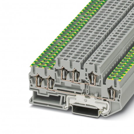 STTB 2,5-TWIN-PE/L - STTB 2,5-TWIN-PE/L 3038531 PHOENIX CONTACT Feed-through terminal block