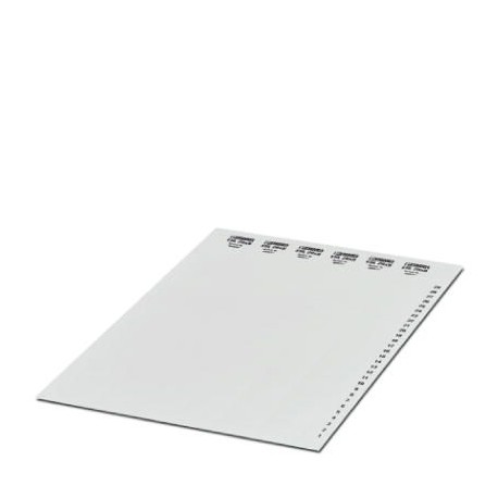 ESL (25X6) CUS - ESL (25X6) CUS 0801999 PHOENIX CONTACT Strip labeling, available: Elbow, white, labeled according to custome..
