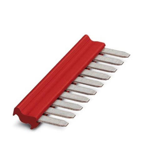 FBSTB 10-ZDIK RD - FBSTB 10-ZDIK RD 3006551 PHOENIX CONTACT Bridge plug-in, Step: 5,2 mm, Number of poles: 10, Color: red