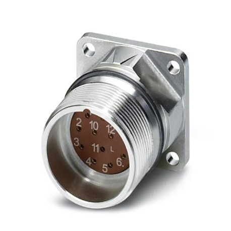 RF-12S1S8AWB00 - RF-12S1S8AWB00 1607837 PHOENIX CONTACT Conect. enchuf. for apar. wall delant., straight, Locking screw, M23,..