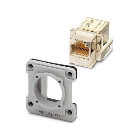 VS-08-A-RJ45/MOD-1-IP67-SET-BU - VS-08-A-RJ45/MOD-1-IP67-SET-BU 1689488 PHOENIX CONTACT Panel mounting frame set