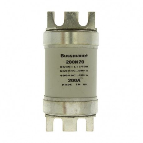 200A 660V INDUSTRIAL FUSE - 200A 660V INDUSTRIAL FUSE 200N20 EATON ELECTRIC Fuse-link, low voltage, 200 A, AC 660 V, BS88, 49 x 110 mm, ..