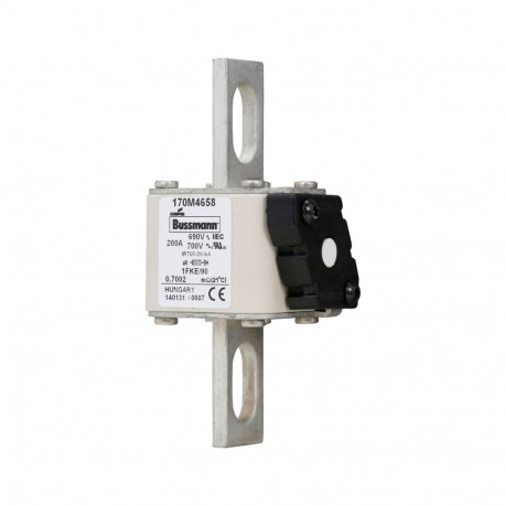 FUSE 200A 690V 1FKE/90 AR UC - FUSE 200A 690V 1FKE/90 AR UC 170M4658 EATON ELECTRIC Fuse-link, high speed, 200 A, AC 690 V, size 1, 53 x 69..