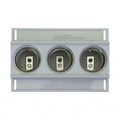 3 POLE BASE FOR DIII/E33 - 3 POLE BASE FOR DIII/E33 TFD33-EZN EATON ELECTRIC Fuse-base, LV, 63 A, AC 500 V, D3, 3P, IEC, rail mount, su..