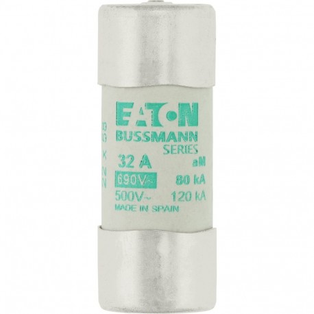 C22M32S - C22M32S EATON ELECTRIC Fuse-link, LV, 32 A, AC 690 V, 22 x 58 mm, aM, IEC, with striker