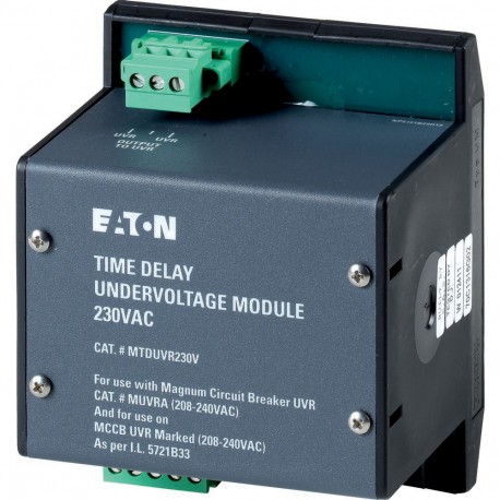 IZMX-UVR-TD-230AC-1 - IZMX-UVR-TD-230AC-1 184166 Y7-184166 EATON ELECTRIC Delay module for U-actuator, 230 VAC